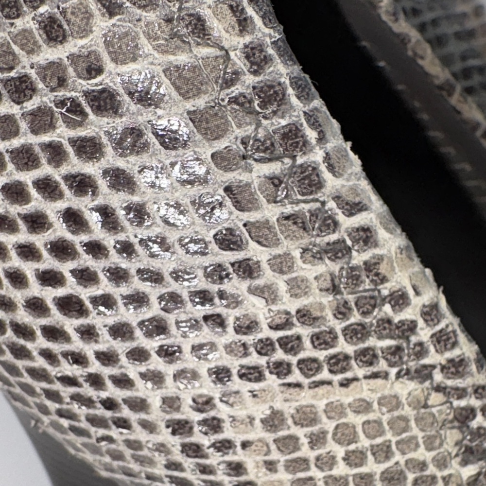 Tory Burch Chic Snakeskin Peep-Toe Heels - Picture 8 of 10